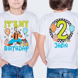 Goofy It&#39;s My Birthday Shirt, Disney Goofy Birthday Shirt, Personalized Birthday Party Shirt, Disney Trip Shirt, Custom Goofy Birthday Shirt