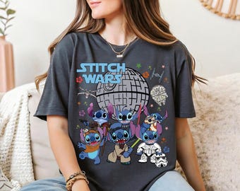 Star Wars Stitch Shirt, Disney Star Wars Shirt, Stitch Galaxy's Edge Sweater, Disney Stitch T-Shirt, Stitch Mandalorian Shirt, Stitch Tee