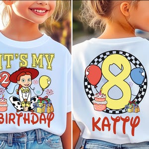 Toy Story Birthday Girl Shirt, Jessie It&#39;s My Birthday Shirt, Disney Family Birthday Party Tee, Pixar Toy Story Birthday T-Shirt
