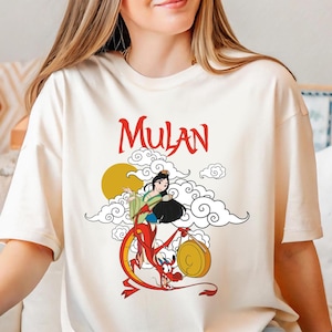 Mulan T-shirt, Princess Mulan Shirt, Disney Princess Mulan Tee, Disney Girls Trip Shirt, WDW Family Vacation Shirt, Disney Mushu Dragon Tee