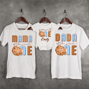 Dada Of The Sweet One T-shirt, Mama Of The Sweet One Shirt, Family Matching Shirt, Cookie Family Shirt, New Daddy Shirt, New Mom Shirt