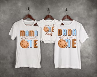 Dada Of The Sweet One T-shirt, Mama Of The Sweet One Shirt, Family Matching Shirt, Cookie Family Shirt, New Daddy Shirt, New Mom Shirt