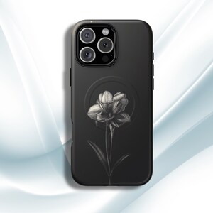 December Birth Floral iPhone MagSafe Tough Case, Narcissus Flower, December Birthday Gift, Personalized Protective Cover