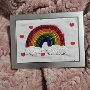 Beaded Rainbow Art