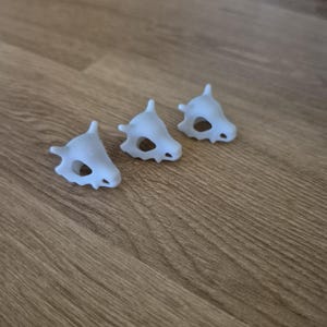 3D Resin Print: Cubone Skull (5 pieces)
