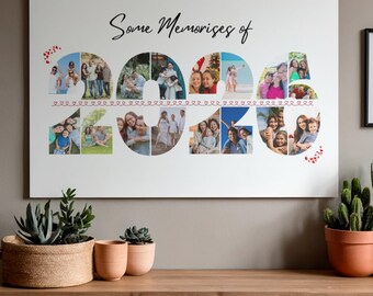 2026 Photo Collage Templates | Canva Year in Review Collage | Memories of This Year | Digital Scrapbook Poster | gift | Friends Family |