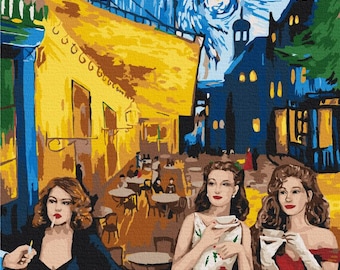 Van Gogh Paint by Numbers Kit: Café Terrace at Night, DIY Home Decor