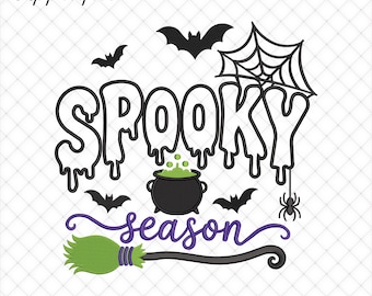 Spooky Season Applique Halloween Embroidery Files | 5 Sizes Included