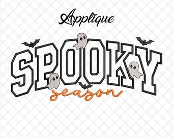 Spooky Season Applique Emboidery Machine Files | 5 Sizes Included