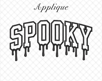 Spooky Season Applique Emboidery Machine Files | 5 Sizes Included