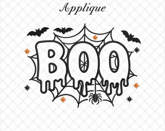 Boo Halloween Applique Embroidery Files | 5 Sizes Included