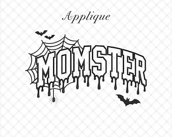 Momster Spooky Halloween Applique Embroidery Files | 5 Sizes Included