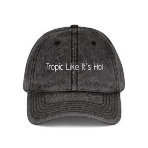 Vintage Embroidered Cap - Tropic Like It&#39;s Hot, Summer Hat, Casual Headwear, Beach Accessory, Gift for Her