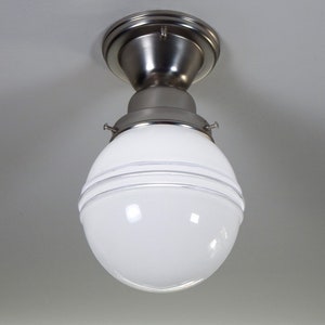 Semi-Flush Ceiling Light Fixture Vintage Deco Shade New Fixture Base