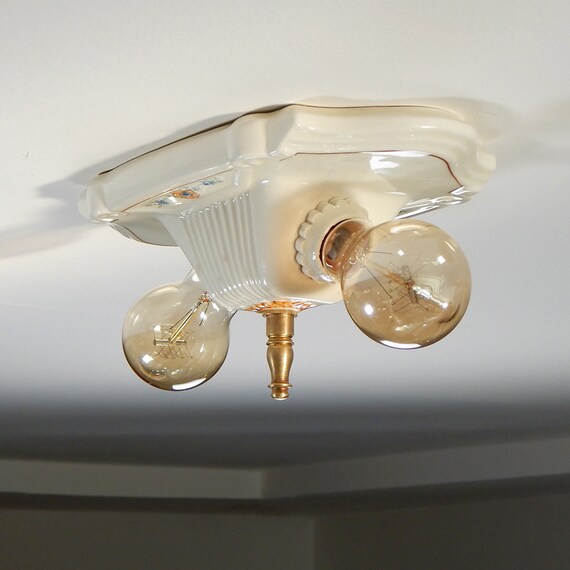 Porcelain flush mount sale light