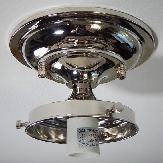 thumbnail image 2 of 4 Inch Uno Threaded Brass Shade Fitter, 6 Finishes 2 of 14