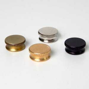 Brass 1/8 ips Light Fixture Finial Cap Multiple Finishes