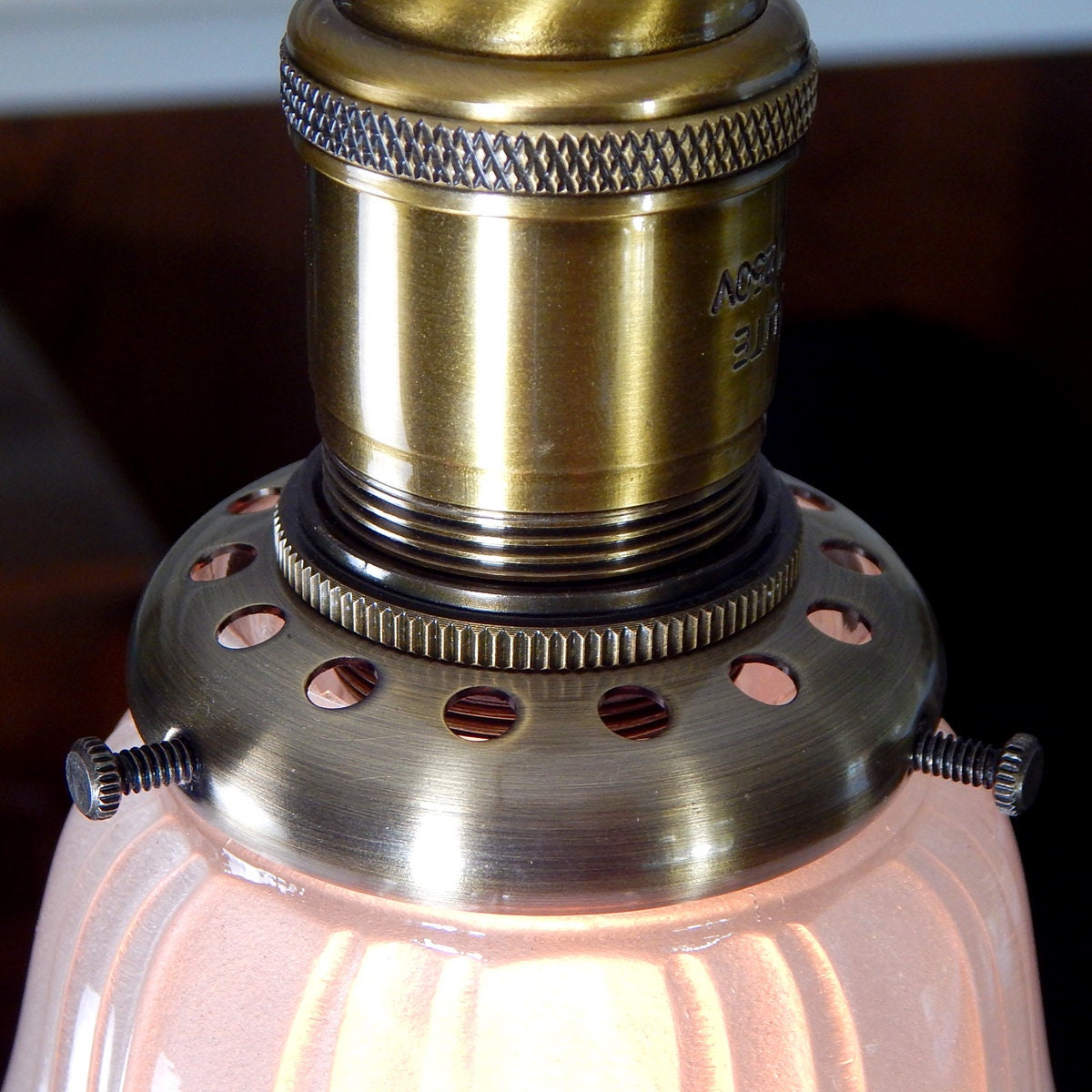 Accesorio de iluminación de techo colgante. Vintage Grabado | Etsy