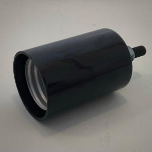 On/Off Medium Base Phenolic Husk Socket E26 Black 250W 250V