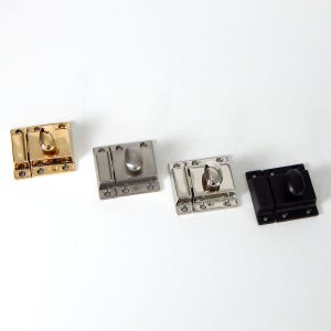 Large Cabinet Latch. Solid Brass Construction. Available in Various Finishes