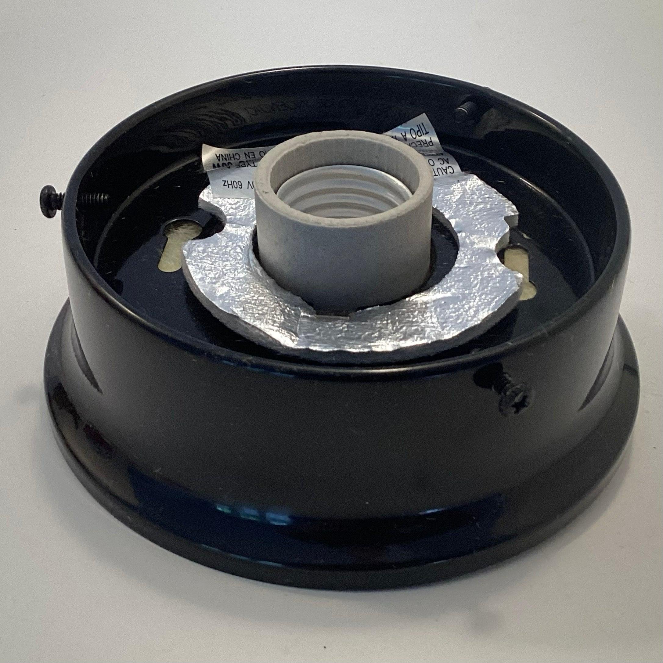 4-inch Black Flush Mount Ceiling Collar Fitter Light Fixture Base - Etsy