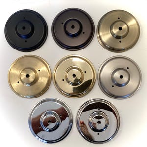 Round Ceiling Canopy 5-1/4" 3-Hole 1/8 IPS Mounting Plate Light Fixture 8/32