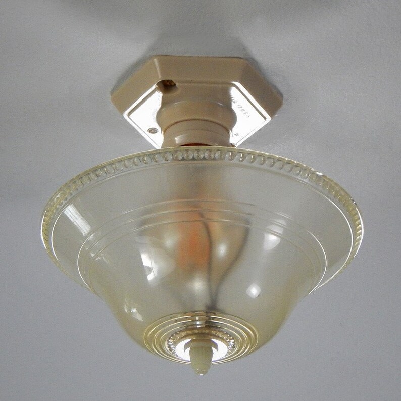 Vintage Plastic Flush Mount Ceiling Light Fixture Dexis Iberica Lighting Home Living Vintage Plastic Flush Mount Ceiling, Plastic Light Fixture