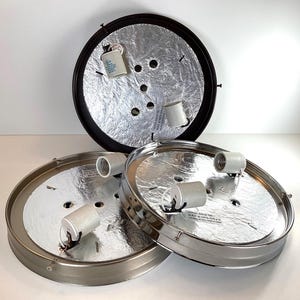 10 Inch Flush Mount Pan Fixture Fitter / Shade Holder / Base