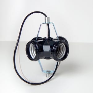 4-Light Phenolic Standard/Medium Base Cluster Socket Assembly
