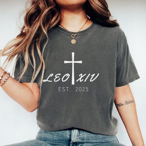 First American Pope Shirt, Leo XIV Est. 2025 Shirt, Catholic Pope Shirt,Papal Tee,Comfort Colors® Vatican History Shirt, Religious Gift