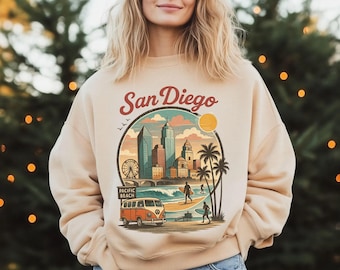 San Diego California Sweatshirt: Vacation Souvenir Gift