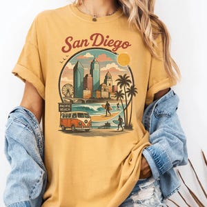 Vintage San Diego shirt, California Tshirt San Diego CA gifts Comfort Colors® San Diego Souvenir Beach Tshirt Southern California tee