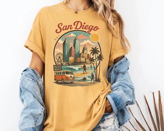 custom dress shirts san diego Men's Boxy Short-Sleeve Linen-Blend San Diego Graphic Shirt in Black Size XXL from Hollister