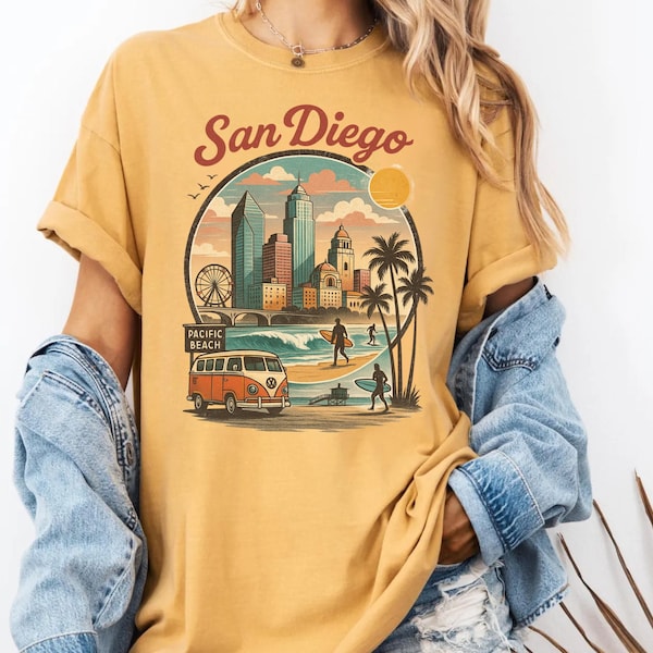 San Diego, California Tourist Souvenir T Shirt