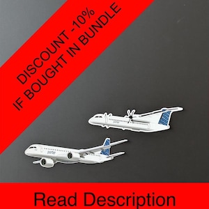 Porter Airlines Aircraft Sticker - Dash-8 Q400 and Embraer E2 Jet Dishwasher Safe Vinyl Sticker