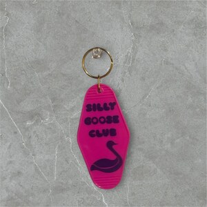 Silly goose club keychain