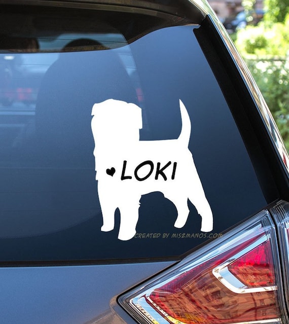 Affenpinscher Car Decal, Affenpinscher Decal, Affenpinscher Vinyl Decal, Dog Decals for walls, laptops, Dog car decals, Car Stickers Il_570xn
