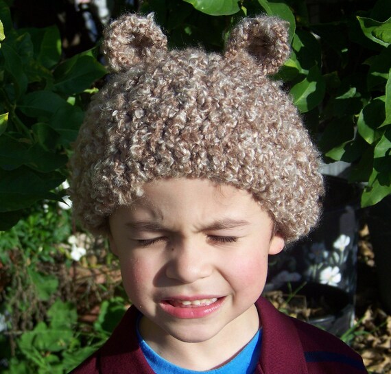 Baby Bear Crochet Beanie Hat Pattern Instant Download, Digital file. Crocheting for beginners Il_570xn
