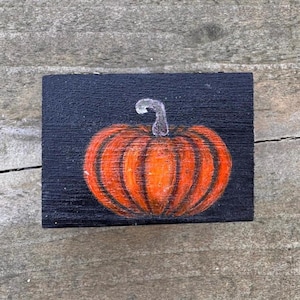 Hand Painted Pumpkin Trinket Box | Autumn Fall Decor Gift | Halloween Jewellery Box