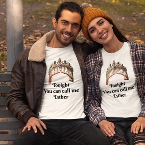 Purim T-Shirt, Purim Costume, Purim Tshirt, Esther Shirt, Jewish Shirt, Jewish Holiday Purim, Long sleeve Tee, Queen Esther Shirt, Queen Top
