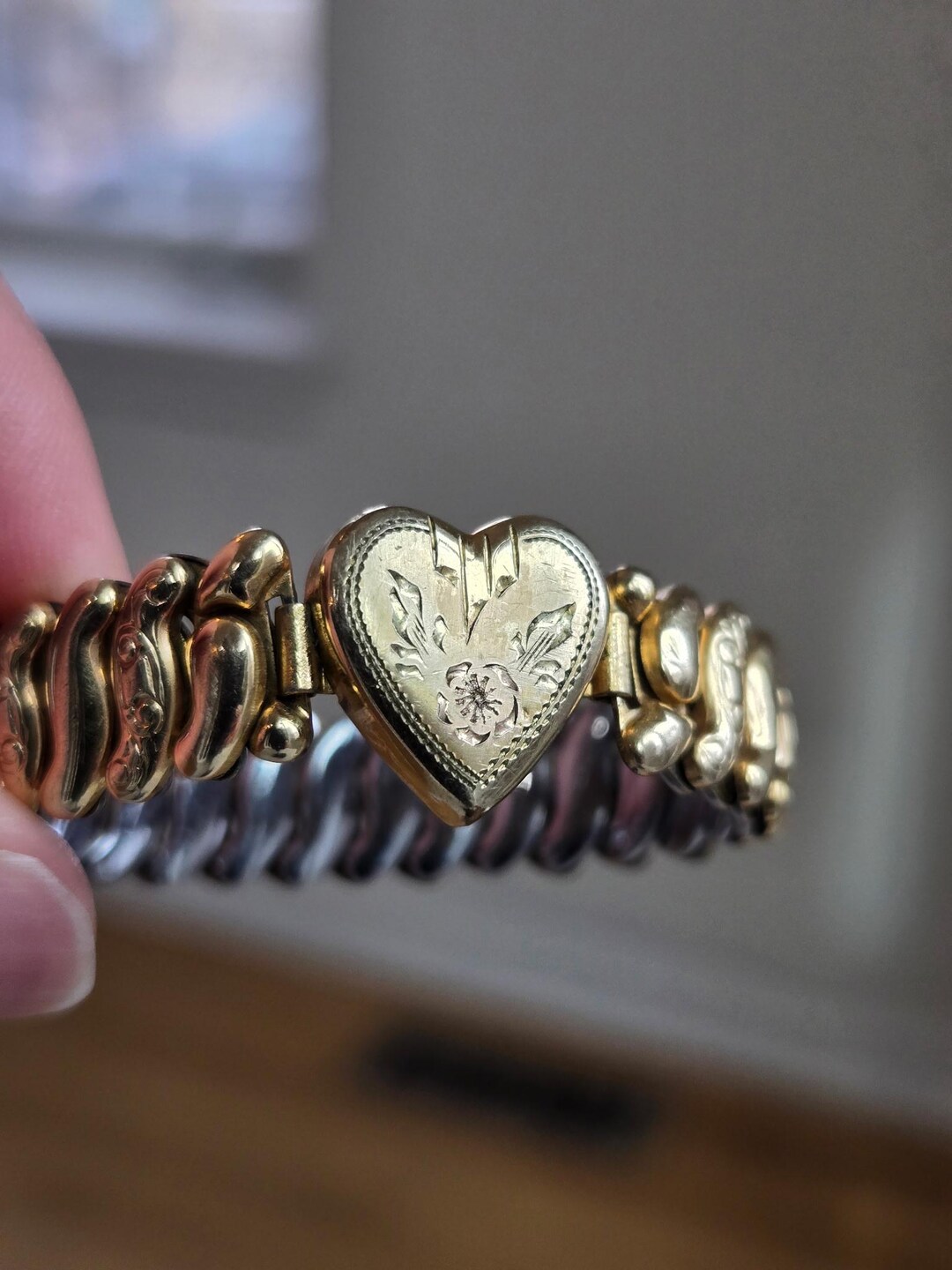 1940's WWII Child's Sweetheart Bracelet • 10K GF Co-star Vintage