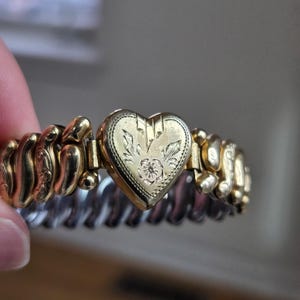 Vintage Heart Expansion Bracelets - Etsy