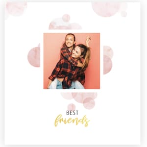 Printed Holiday photo album Best friends printed printed Photo cover printed book Custom photo album Gift for Bestie Unique Gift for Girls