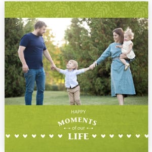 Family Printed album Happy Momemts of our life Memory Book Personalized Family Photo Book Gift for Loved Ones Special Moments and Keepsakes