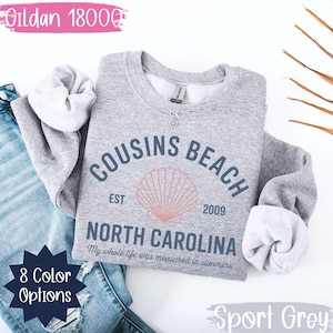Cousins Beach North Carolina Sweatshirt | Summer Souvenir Crewneck | Gildan 18000 | Beach Trip Gift | Coastal NC Pullover