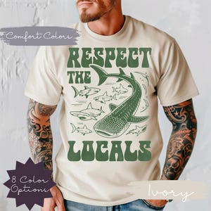 Respect the Locals – Ocean Animals Comfort Colors T-Shirt | Marine Life Graphic Tee | Eco Awareness Shirt | Sea Life Shirt | Beach Tee
