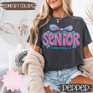 Senior 2026 Comfort Colors® T-Shirt | Class of 2026 Shirt | Senior Year Tee | Graduation Gift | High School Senior Shirt | College Prep Tee