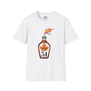 Never 51 Ahornsirup Molotov Cocktail Grafik-T-Shirt für lustige Zeiten, Unisex Geschenk für Partys, Sommerfestivals, Geburtstag, Freizeitkleidung
