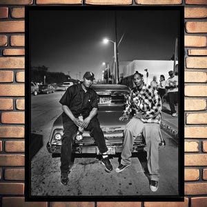 4K | 300dpi | Dr. Dre & Snoop Dogg Iconic 1993 Lowrider Photograph by Mark Seliger - High-Quality Digital Download for Large Wall Posters
