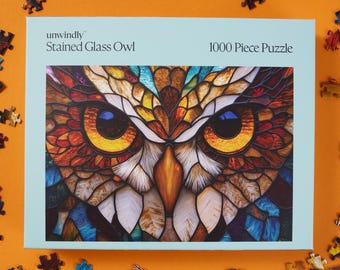 Stained Glass Owl Jigsaw Puzzles - 1000 Pieces